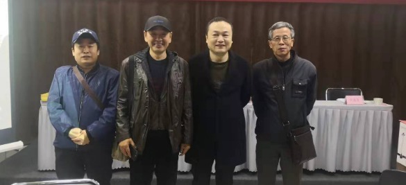 左起:关中野老杜裁、雅尔香张占强、元芳、清风